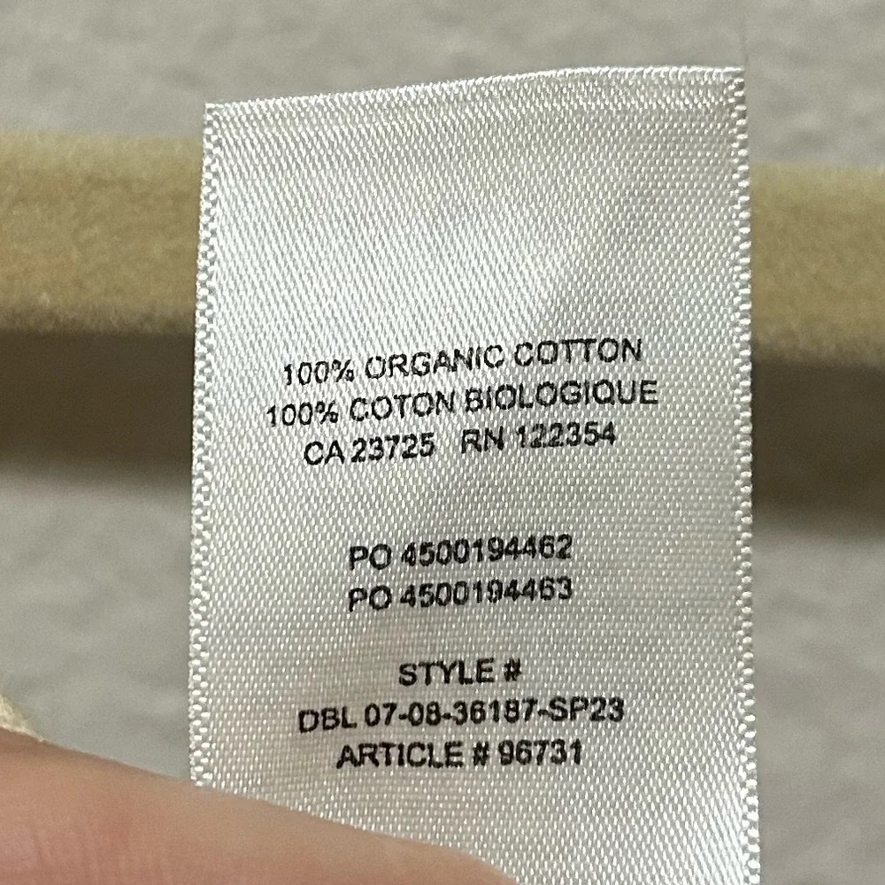 Aritzia Wilfred Free Cream Gauze Wide Leg Jumpsuit Organic Cotton Small